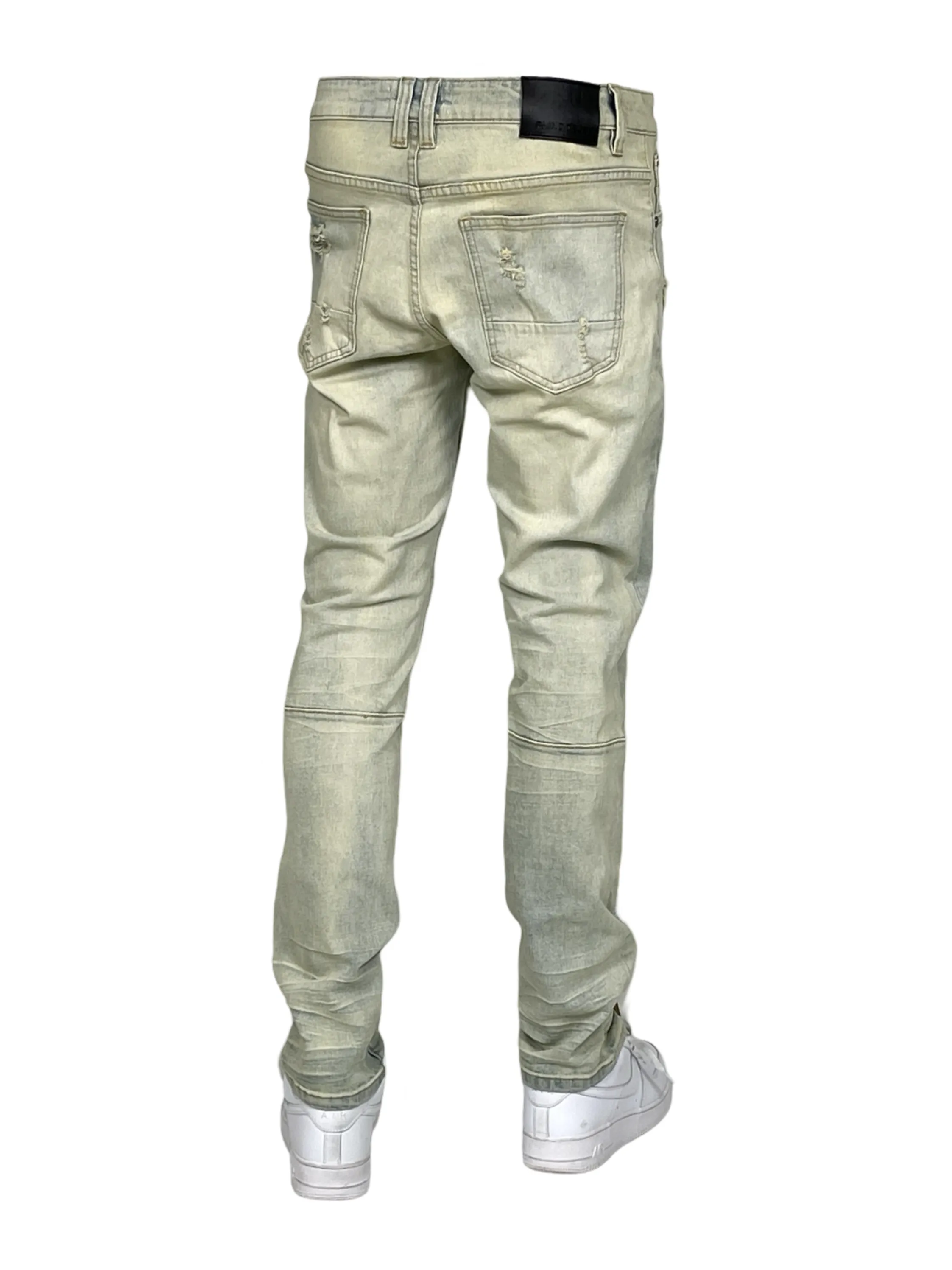 BT-BTP24035-Slim Fit Rip & Repair Jeans