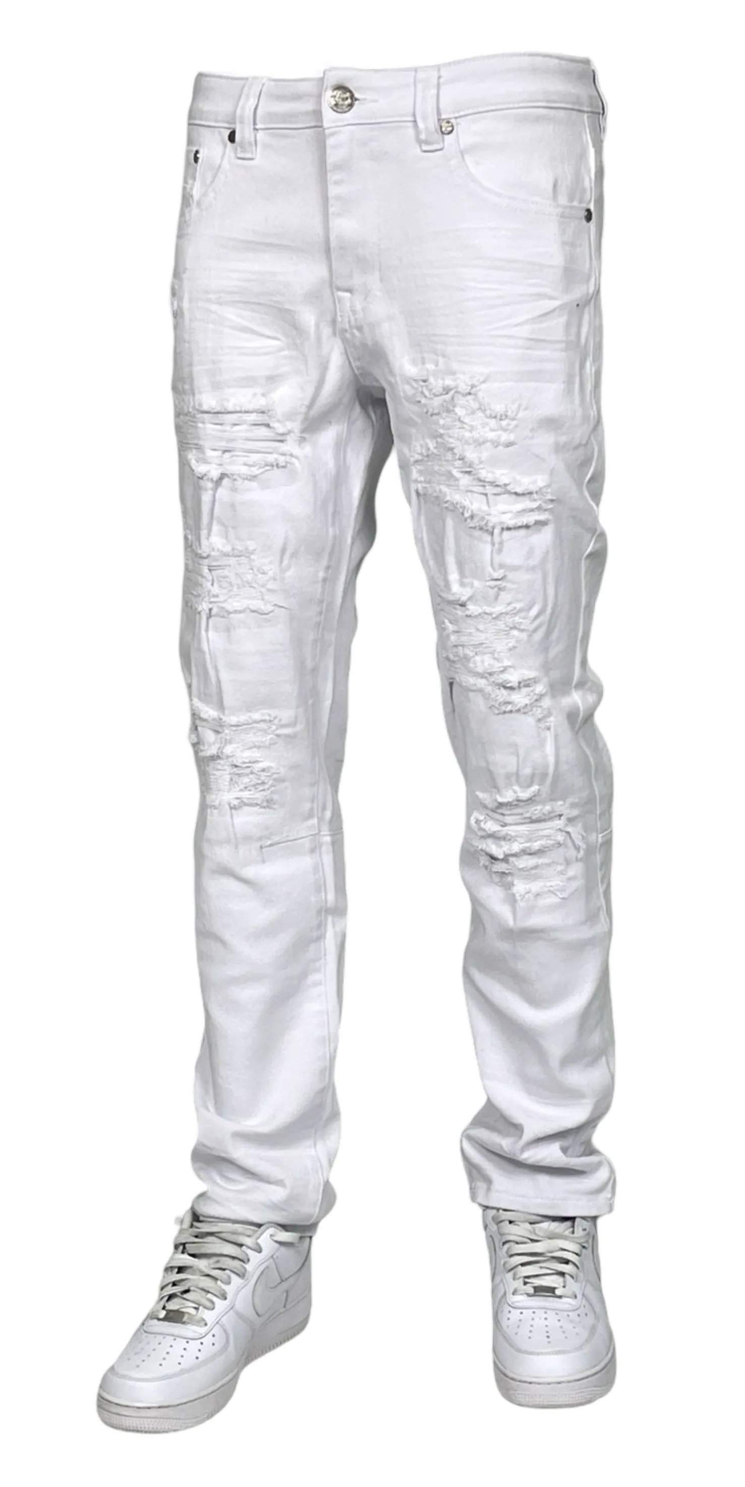 BTP24035: Slim Fit Rip & Repair Jeans