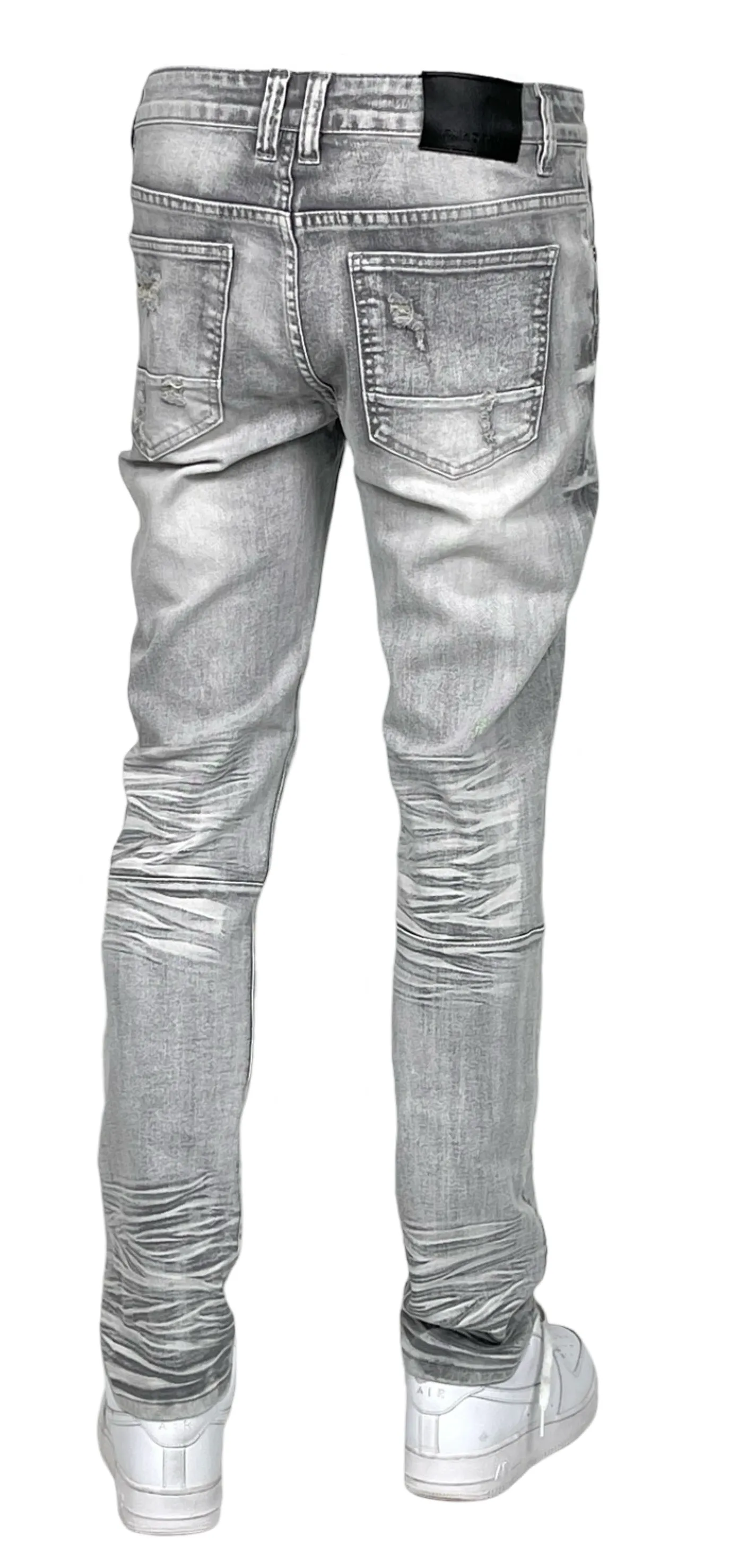 BTP24035: Slim Fit Rip & Repair Jeans
