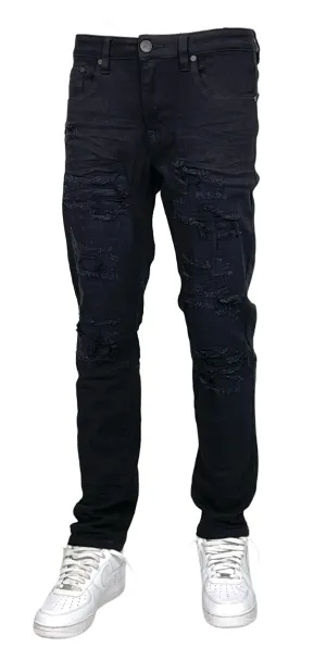 BTP24035: Slim Fit Rip & Repair Jeans