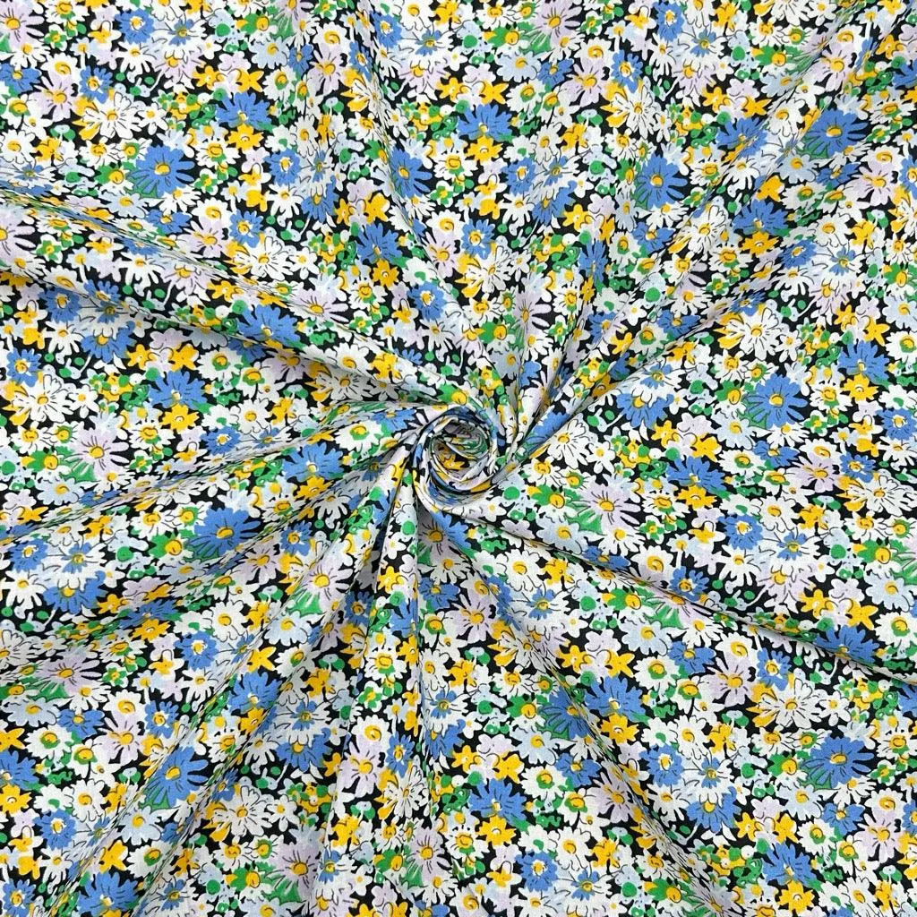 Busy Meadow Cotton Poplin Fabric