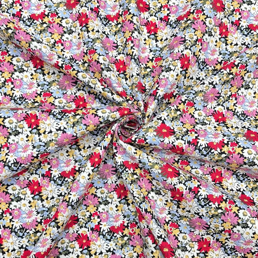 Busy Meadow Cotton Poplin Fabric