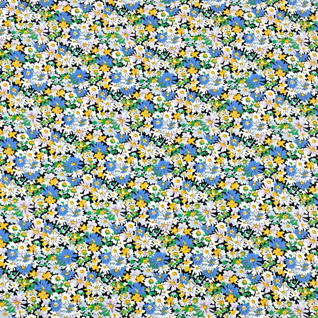 Busy Meadow Cotton Poplin Fabric