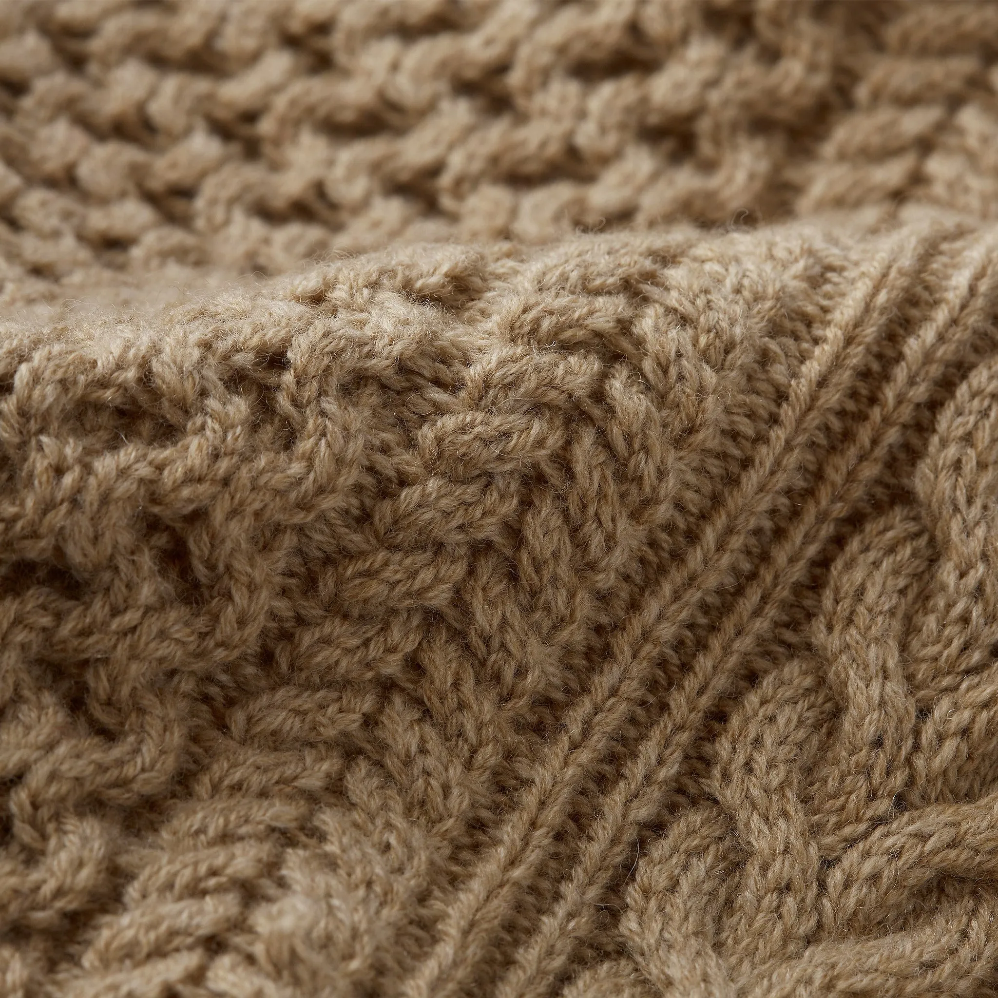 Cableknit Crewneck Sweater