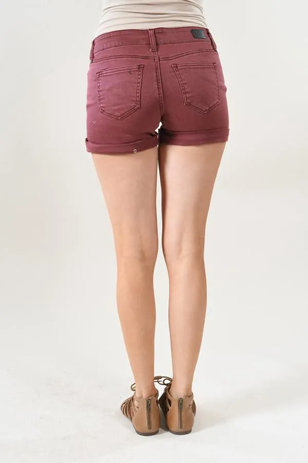 Calypso Shorts ~ Burnt Maroon