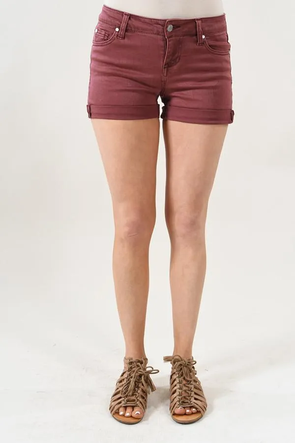 Calypso Shorts ~ Burnt Maroon