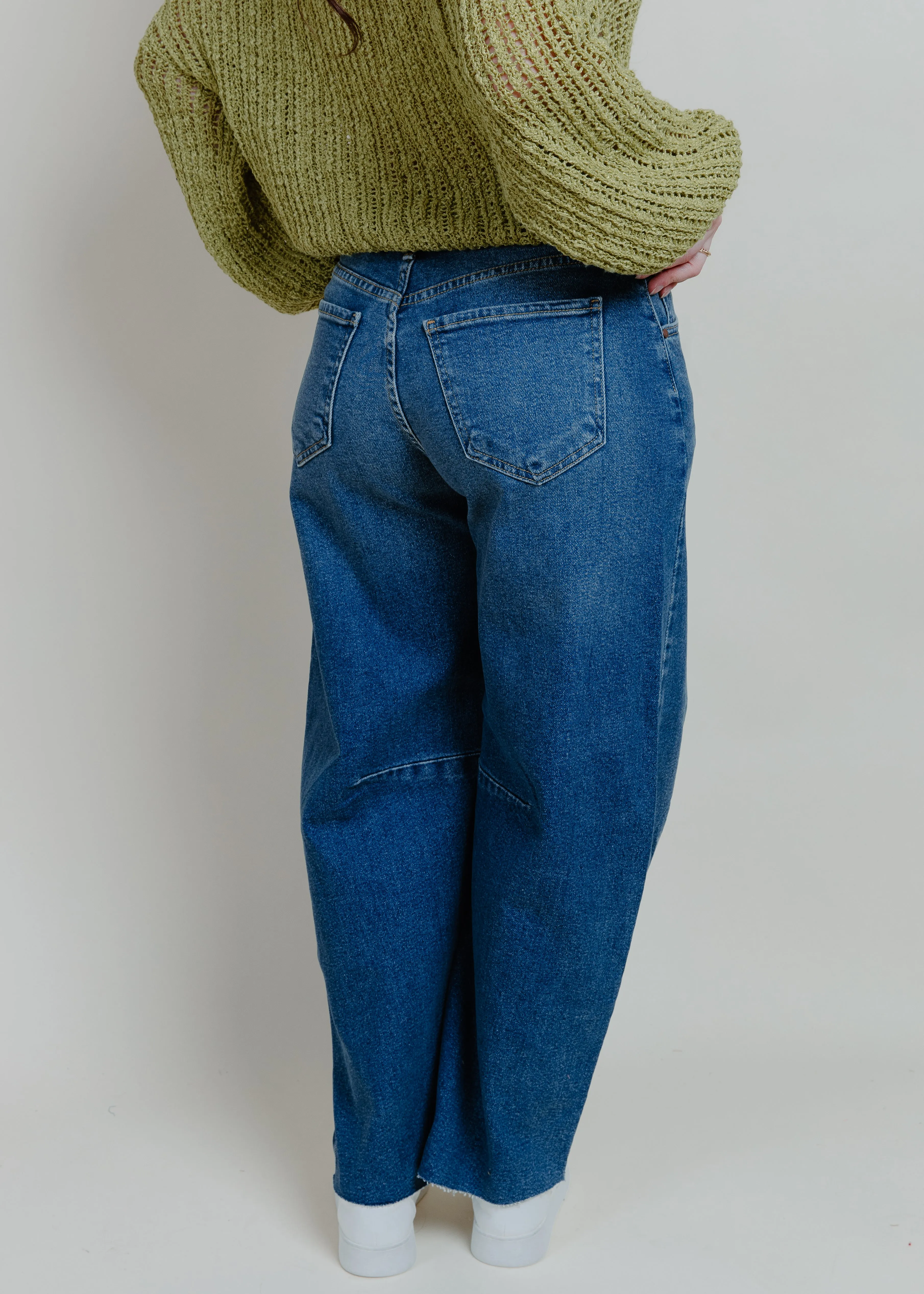 Cammie Barrel Jean - Medium Wash