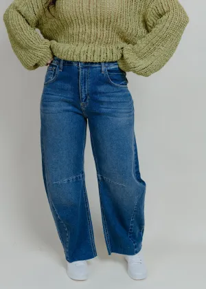 Cammie Barrel Jean - Medium Wash