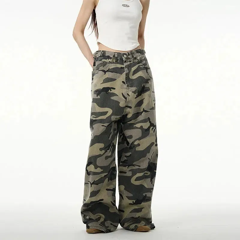 Camouflage Wide leg Jeans