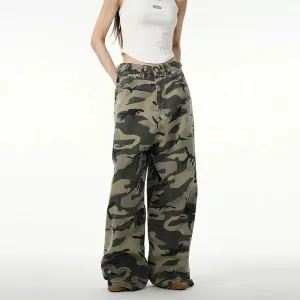 Camouflage Wide leg Jeans