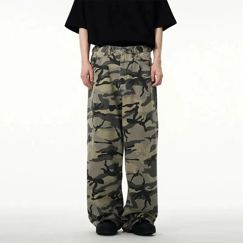 Camouflage Wide leg Jeans