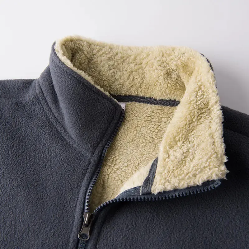 Casual Men’s Winter Fleece Vest – Warm Thermal Sleeveless Jacket, Zipper Windbreaker Waistcoat C16