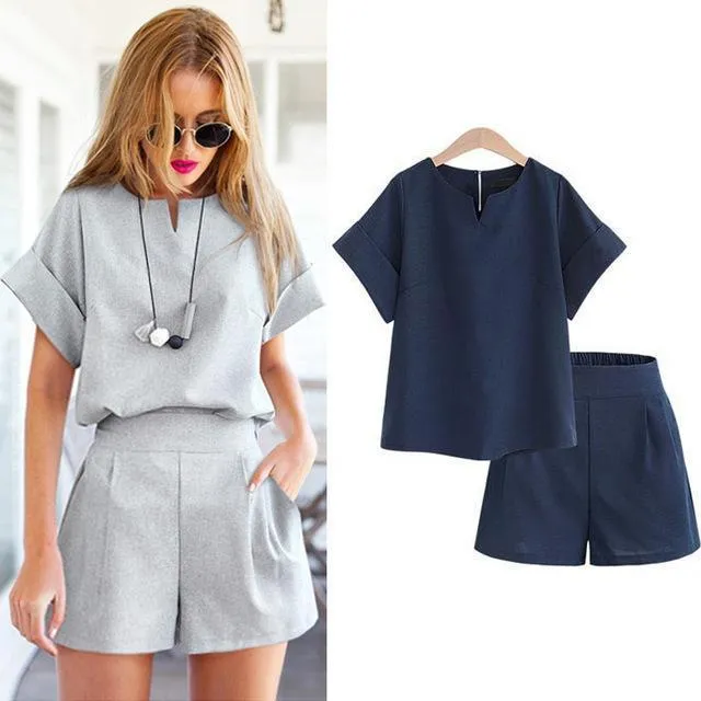 Casual T-Shirt & Shorts (2 Piece Set)