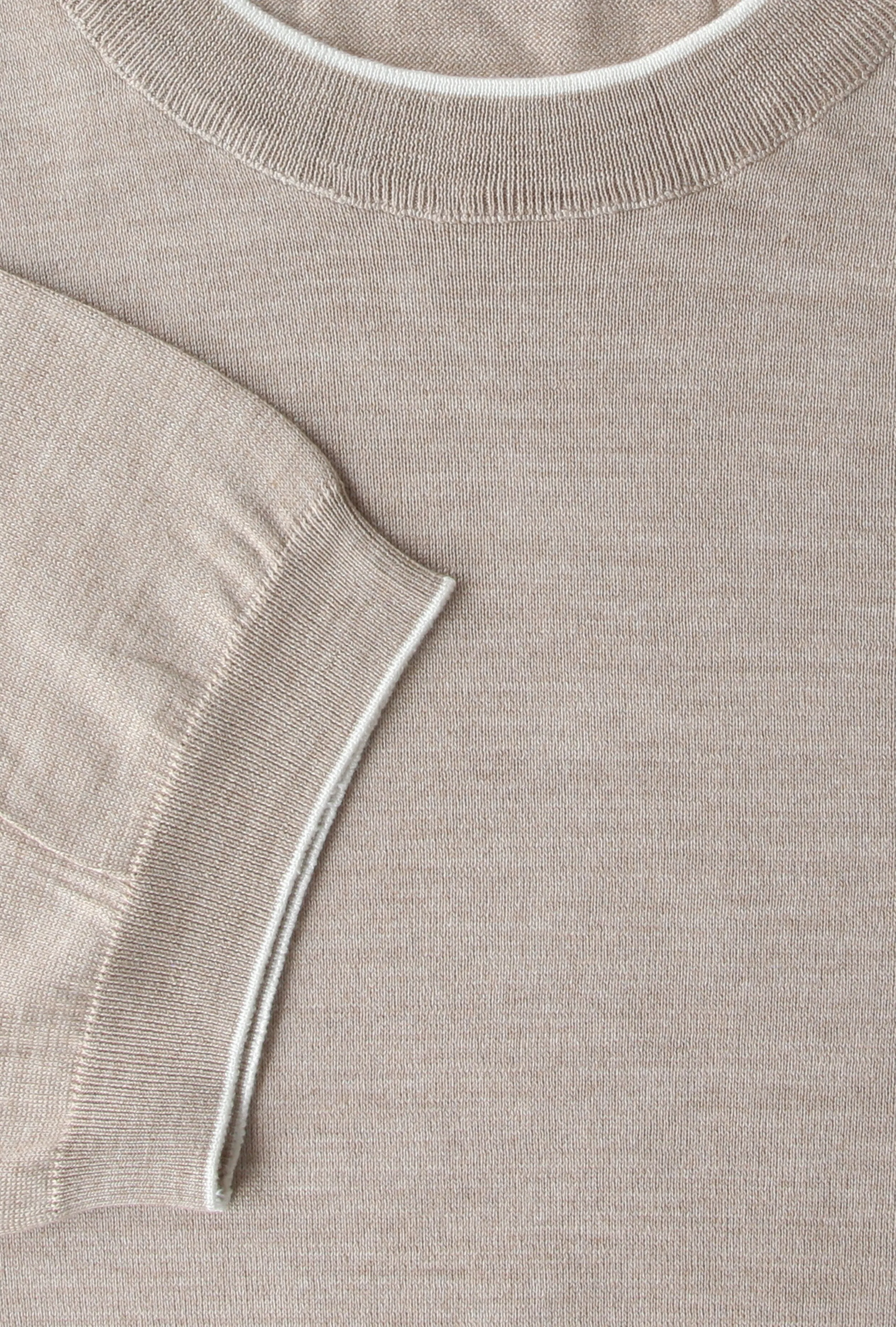 Cesare Attolini Beige Crewneck Sweater