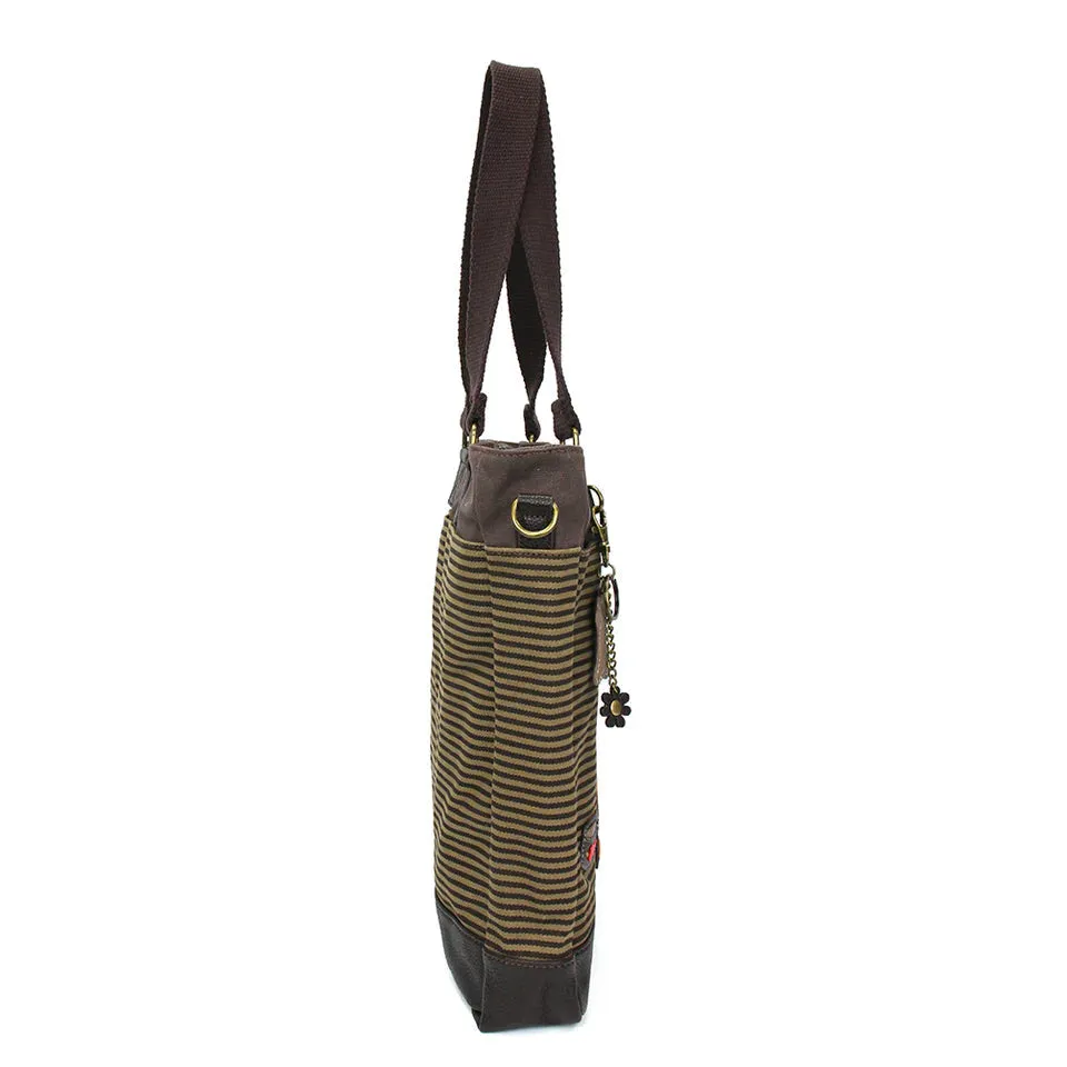 Chala Work Tote - Golden Retriever (Brown Stripe)