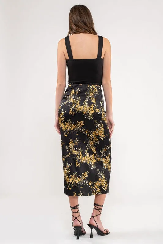 Champagne Night Midi Skirt