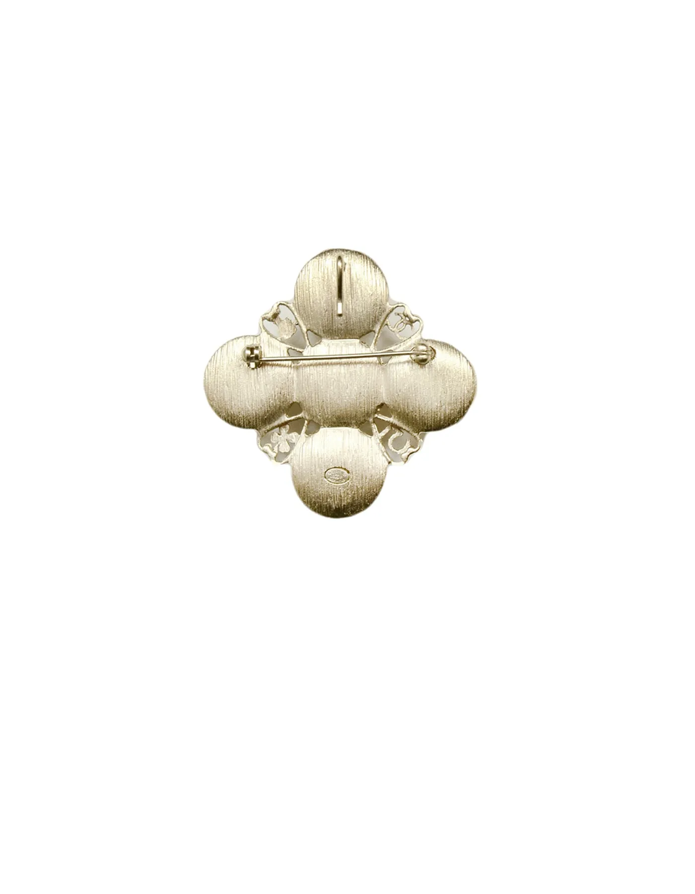 Chanel Filigree-Detail Pearl Brooch