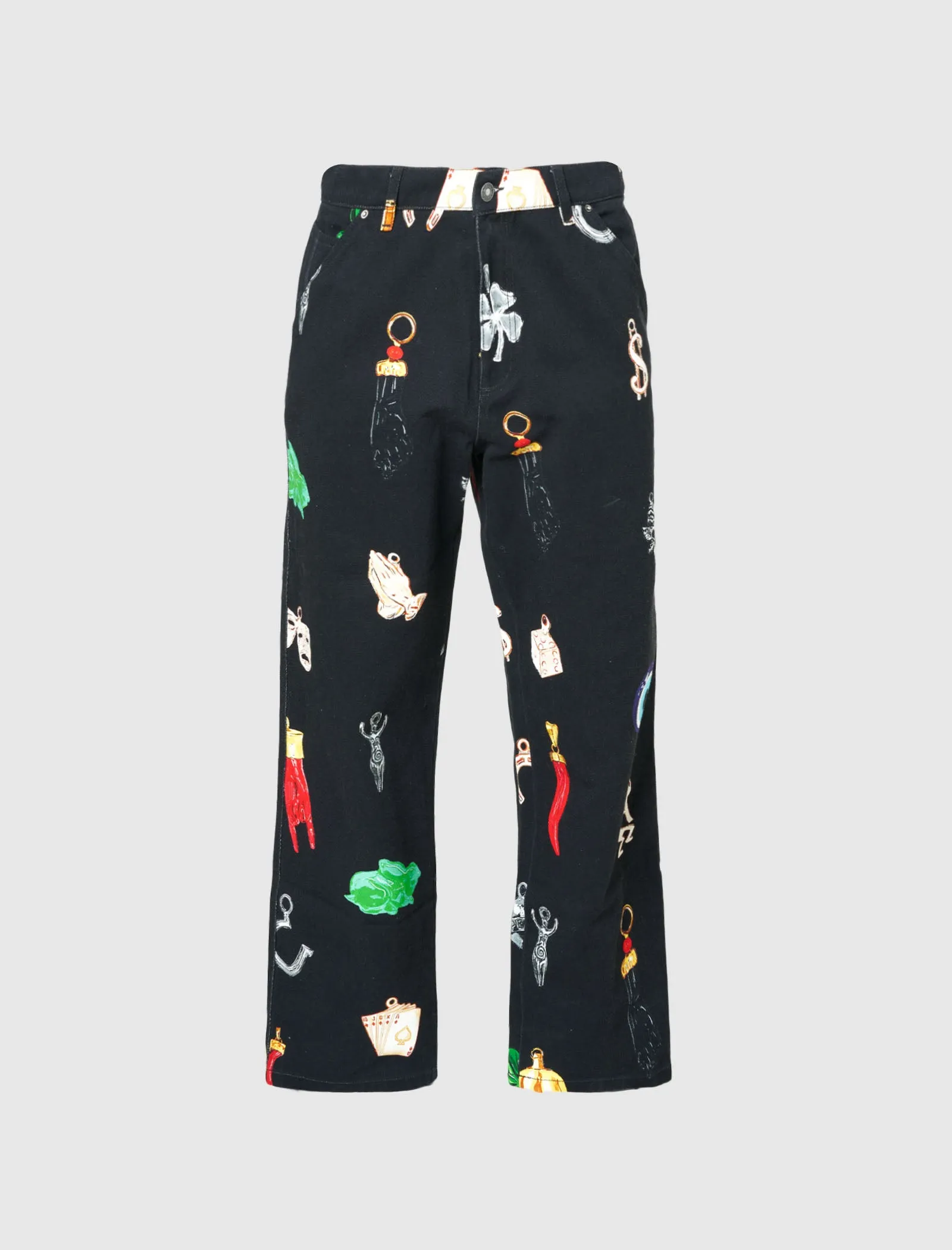 CHARM PRINT DENIM JEANS