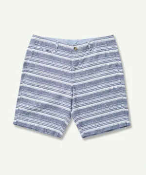Chic Stripe Linen Blend Shorts