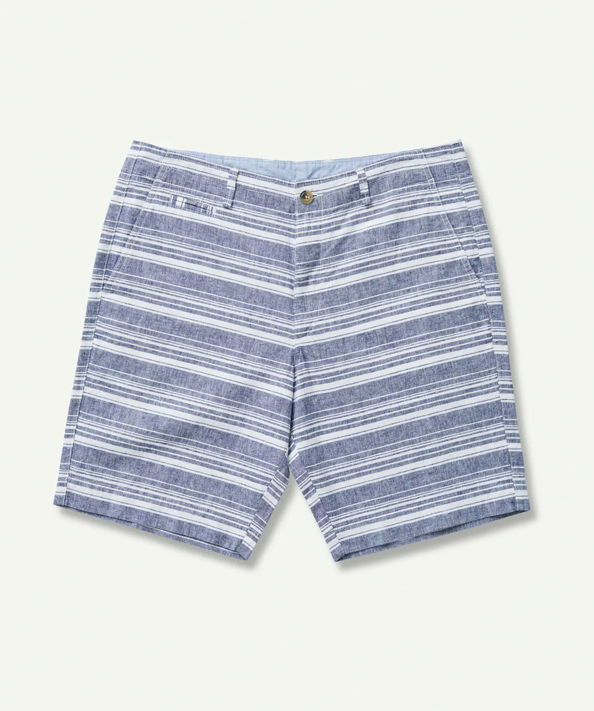 Chic Stripe Linen Blend Shorts