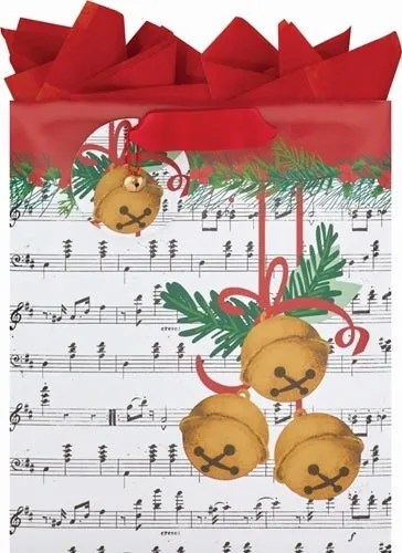 Christmas Bells Medium Gift Bag