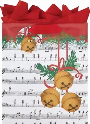 Christmas Bells Medium Gift Bag