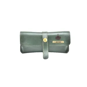 Classy Leather Customized Eyewear Case 1.0 - Green
