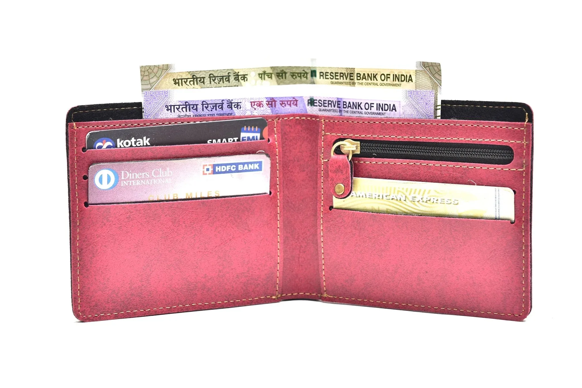 Classy Leather Customized Men's Combo (2 pcs) - Maroon