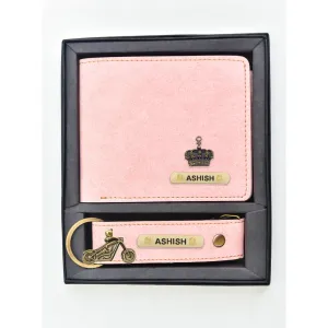 Classy Leather Customized Men's Combo (2 pcs) - Pink