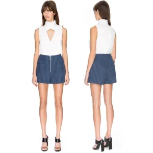 C/MEO COLLECTIVE HIGH WAISTED STRIPE Shorts