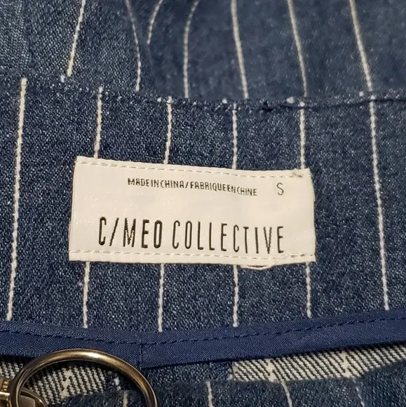 C/MEO COLLECTIVE HIGH WAISTED STRIPE Shorts