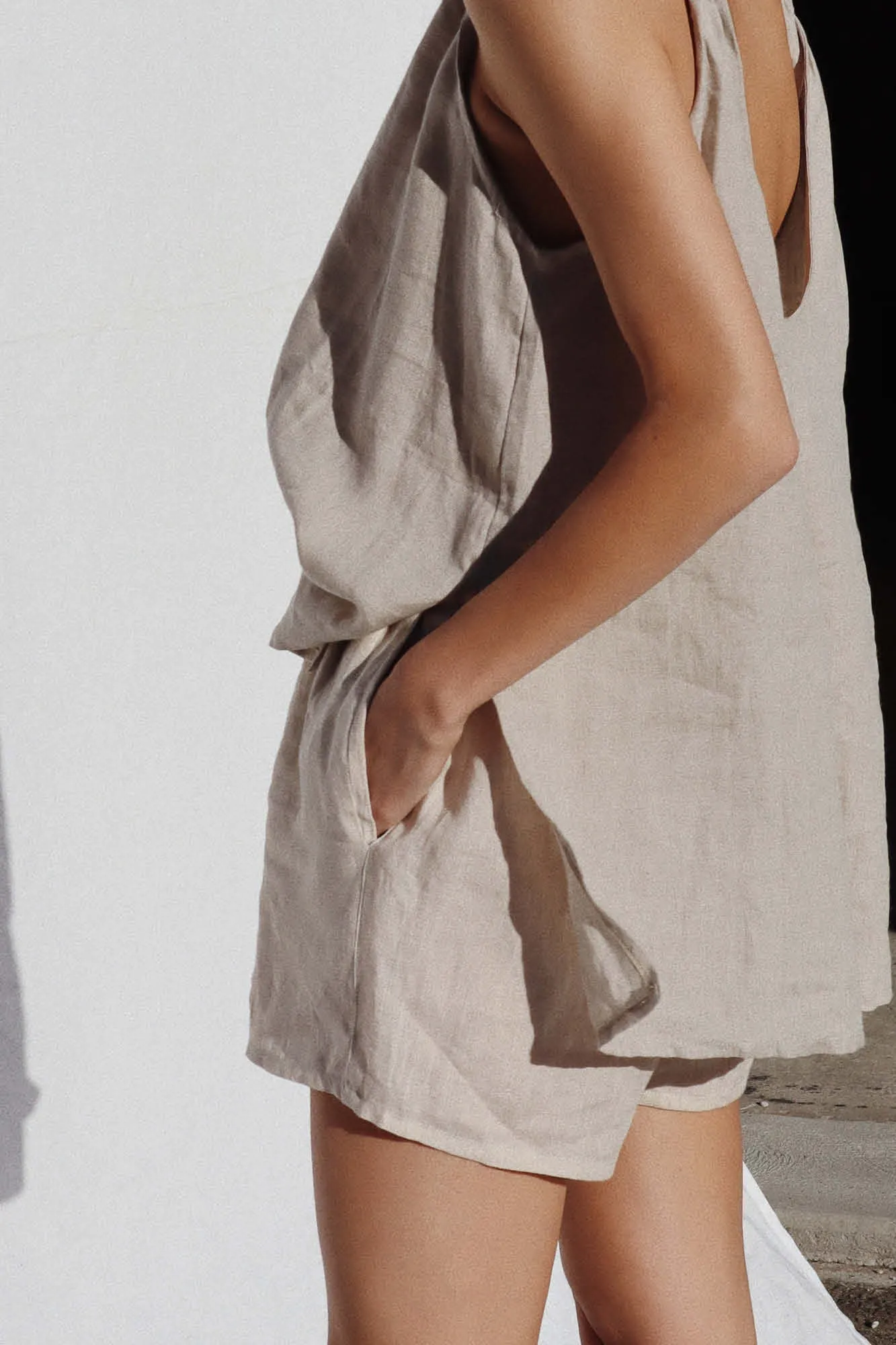 Cooper Linen Short Sand