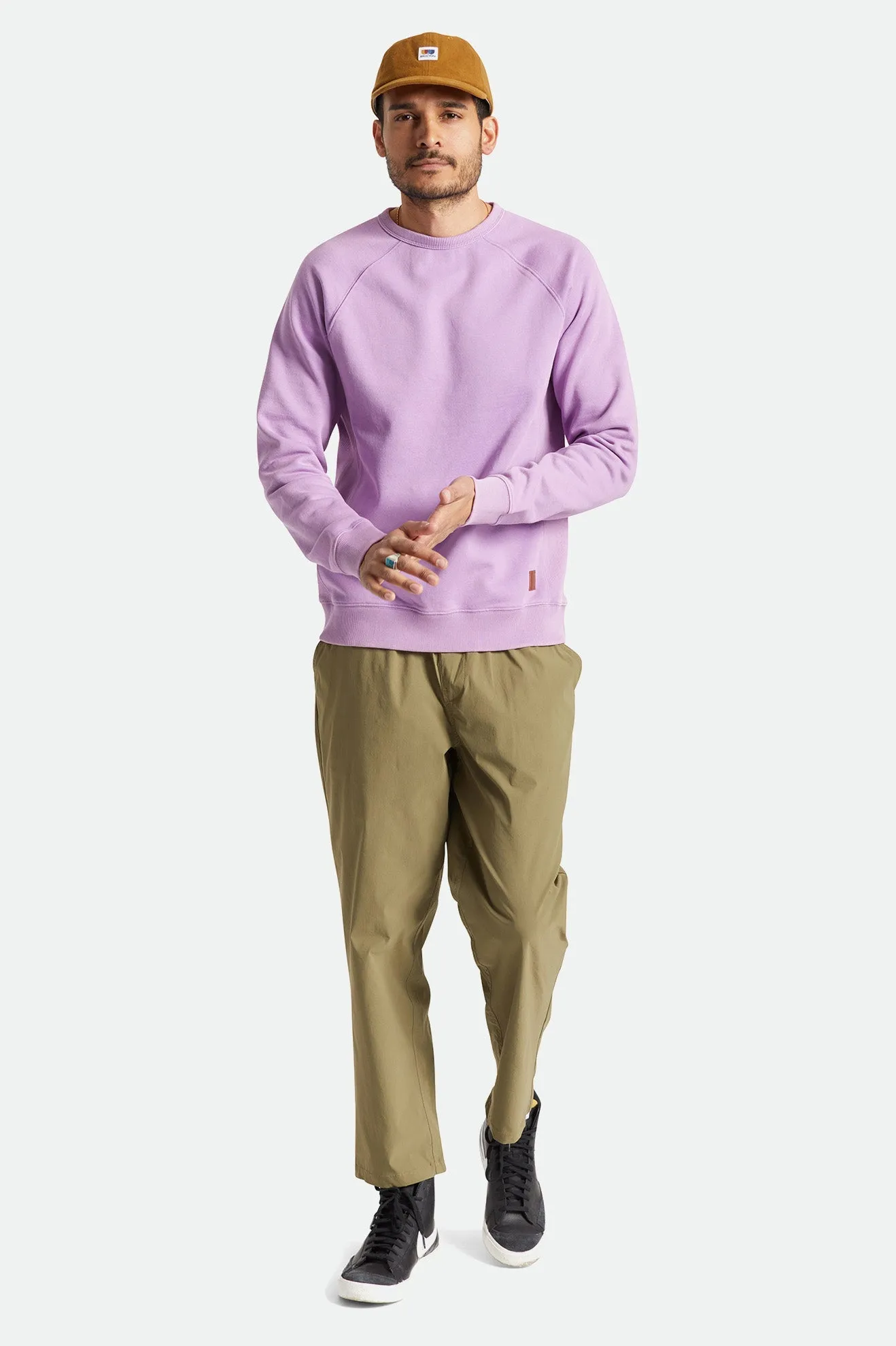 Cooper Reserve Raglan Crew - Washed Mojave