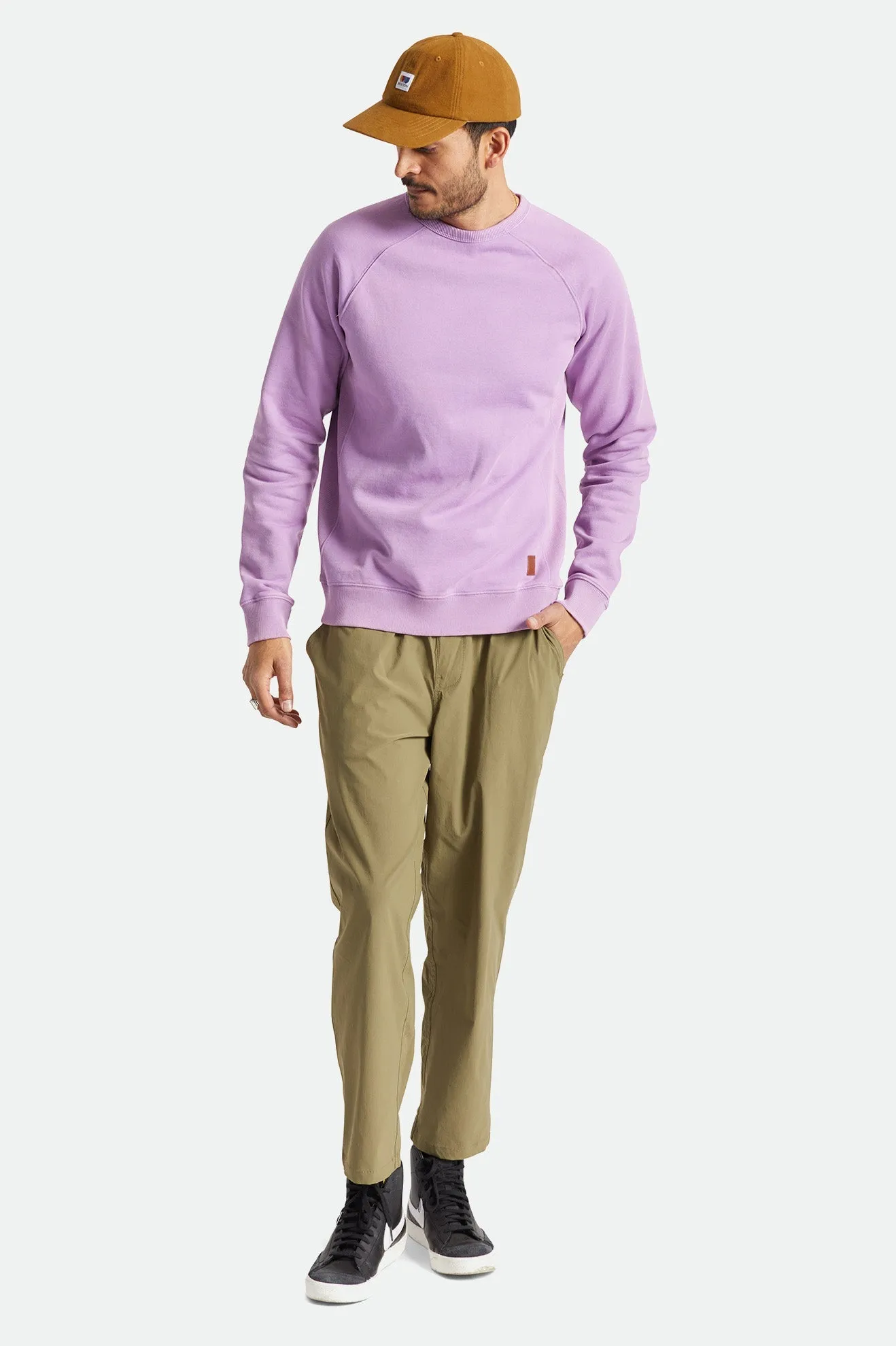 Cooper Reserve Raglan Crew - Washed Mojave