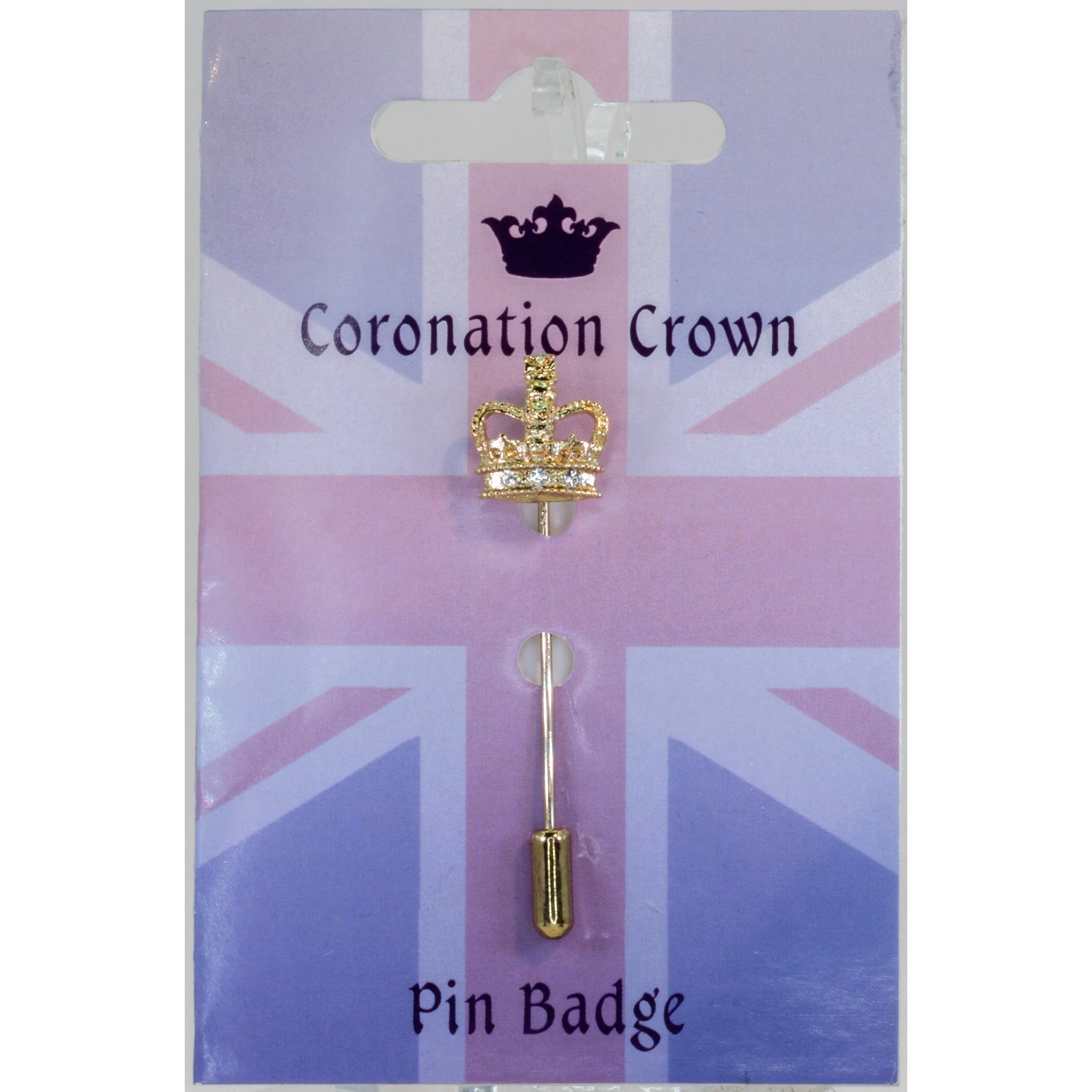 Coronation Crown Pin Badge