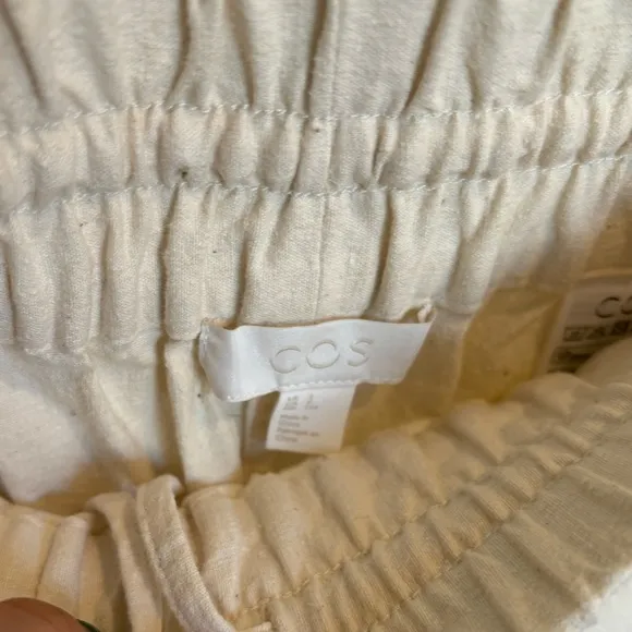 COS Drawstring Linen Shorts