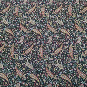 Cotton by Kokka, Paisley in Black