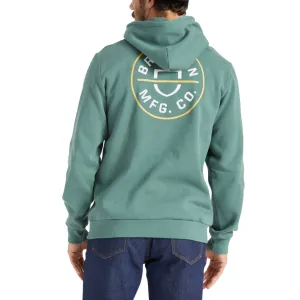 CREST HOOD DEEP FOREST BRIGHT GOLD WHITE