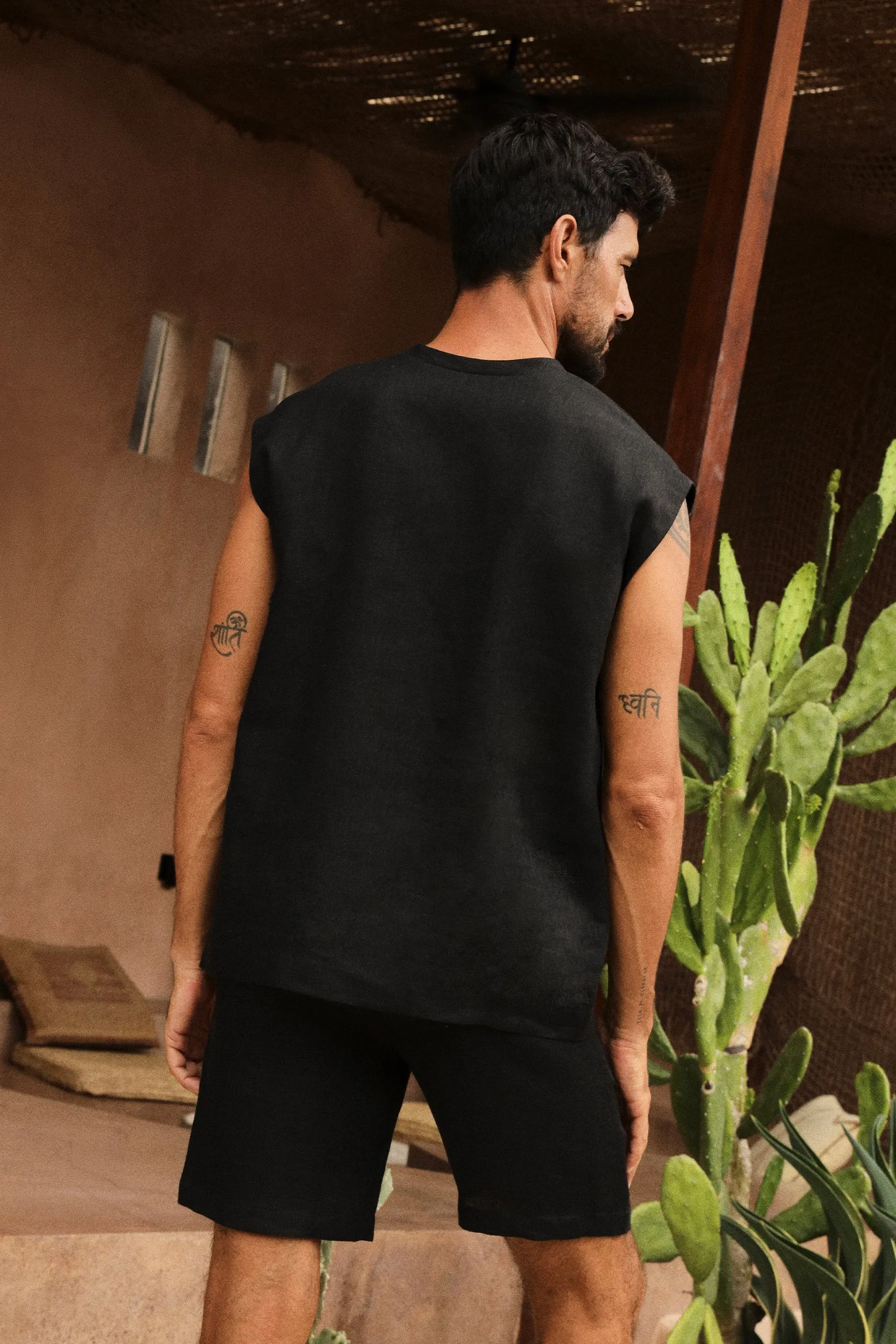 Cruz Shirt - Man & Bali Shorts - Man (Black)