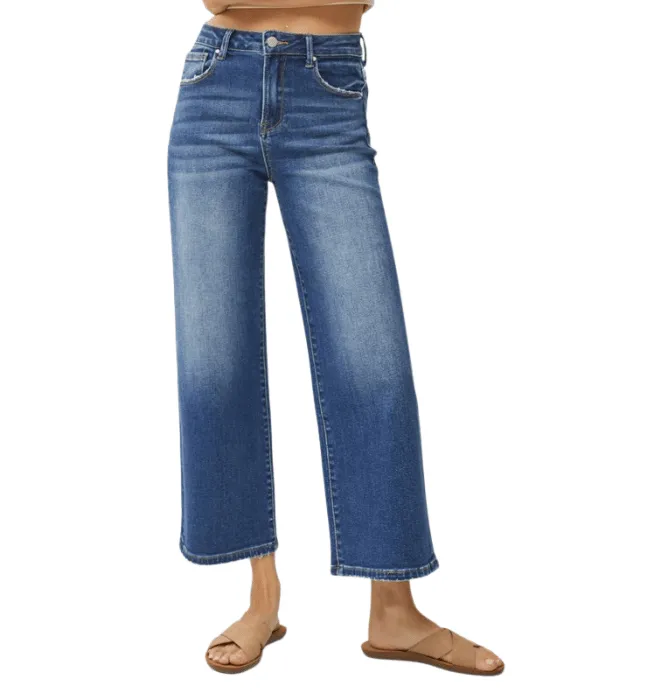 Daniella Wide Leg Cropped Jeans