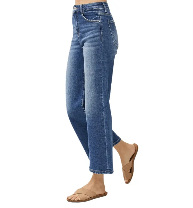 Daniella Wide Leg Cropped Jeans