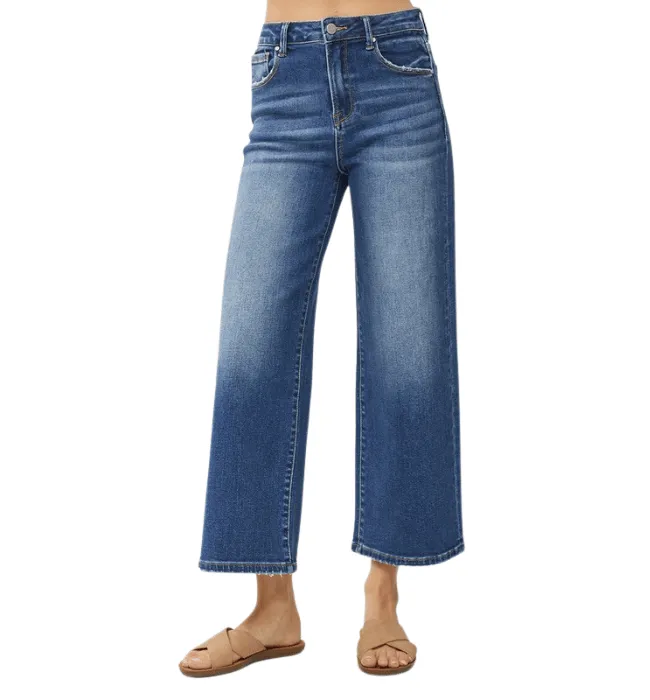 Daniella Wide Leg Cropped Jeans