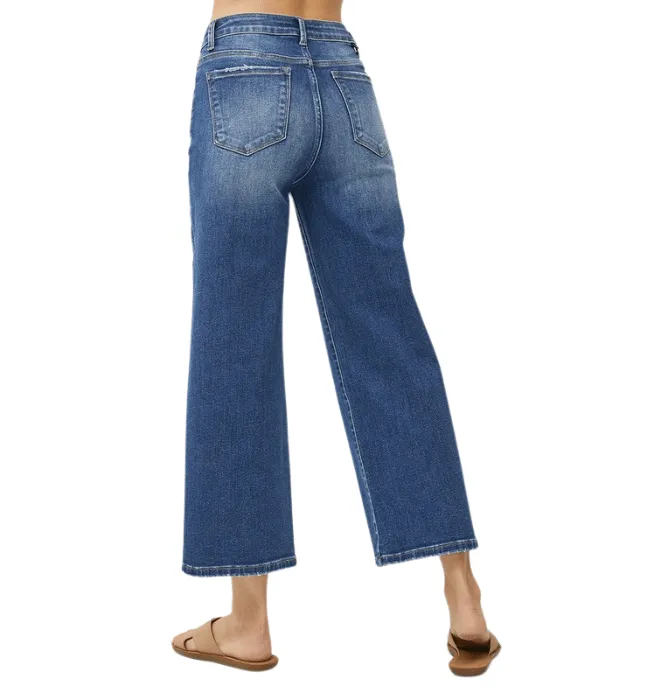 Daniella Wide Leg Cropped Jeans