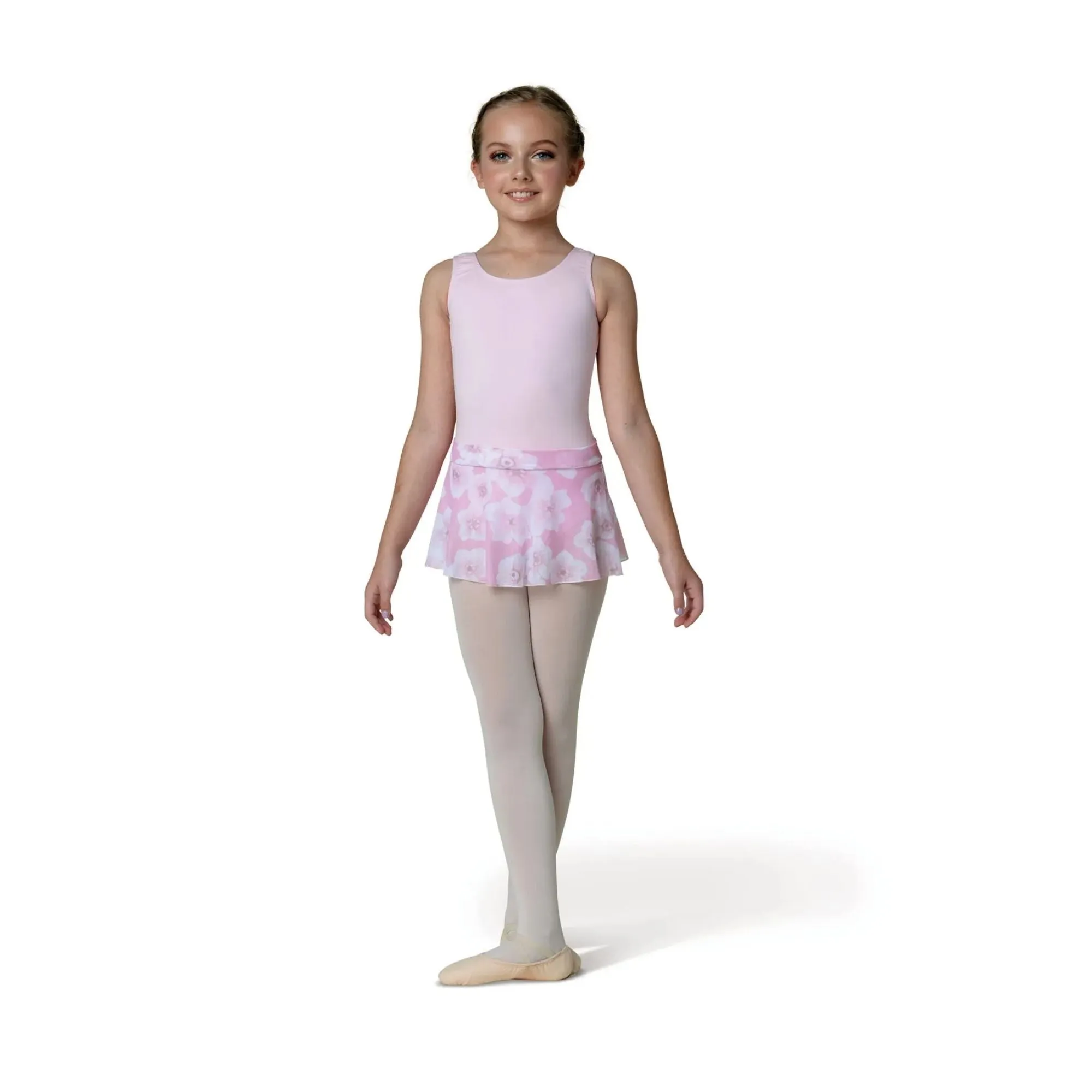 Danznmotion 22405C Girls Flower Printed Skirt