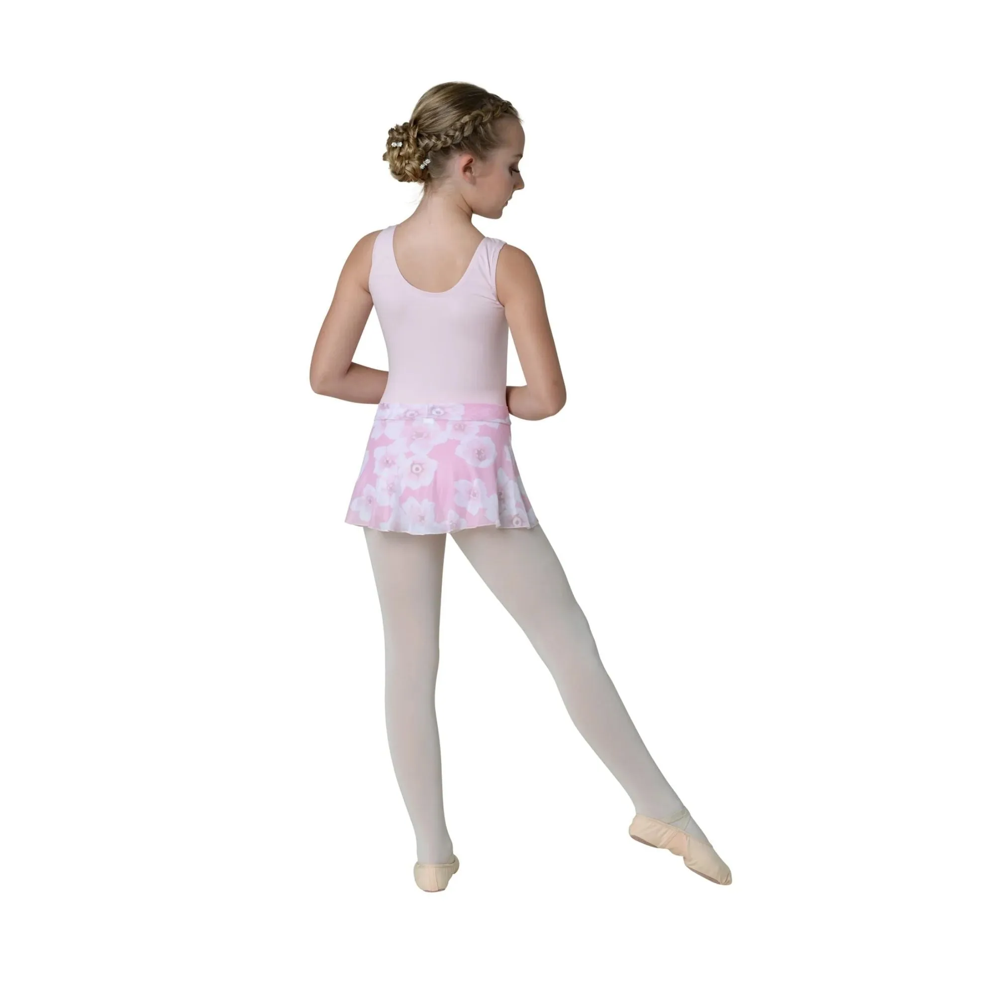 Danznmotion 22405C Girls Flower Printed Skirt