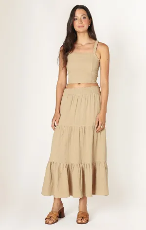 Daria Textured Maxi Skirt