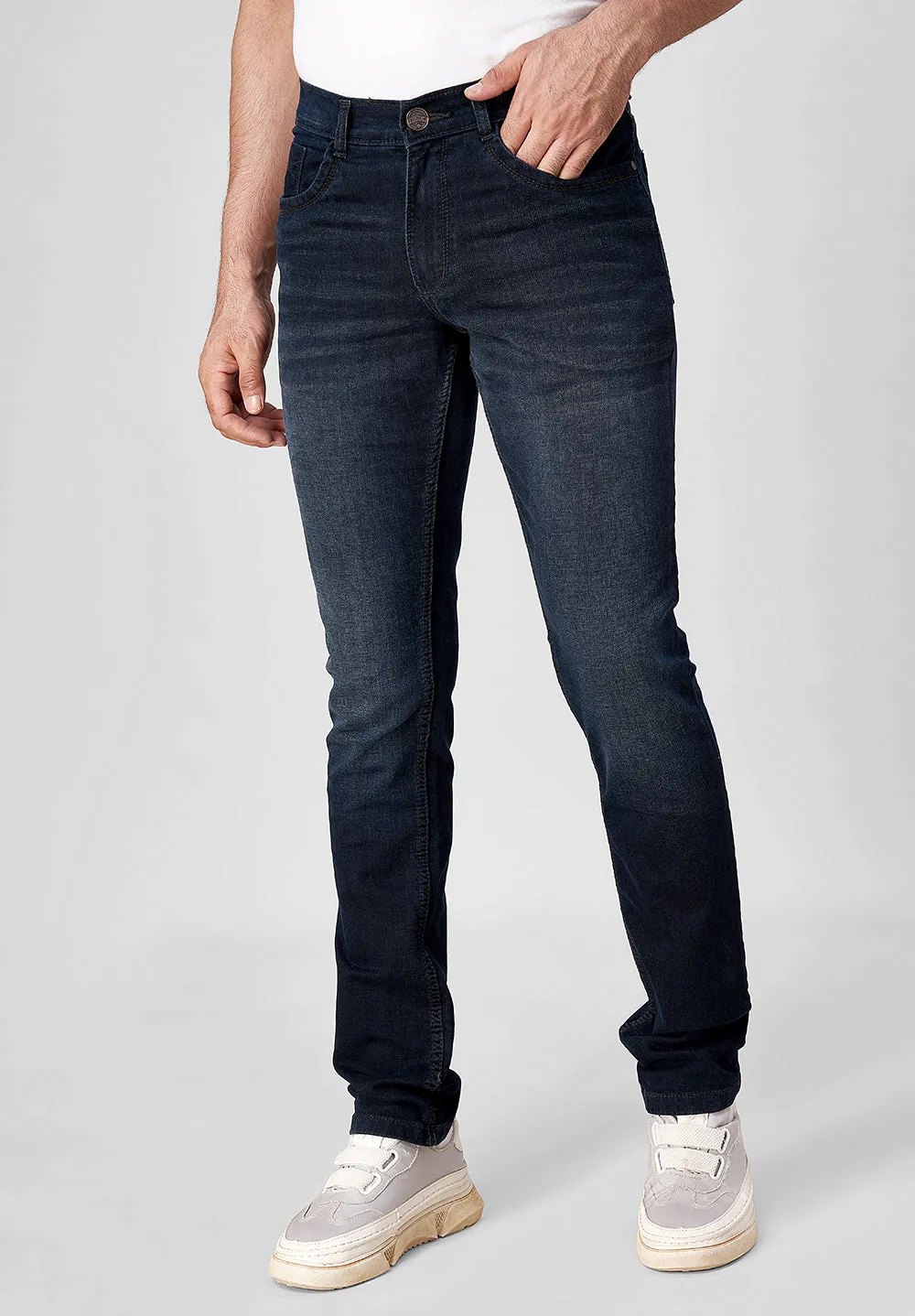 Dark Blue Slim Fit Jeans - D41825