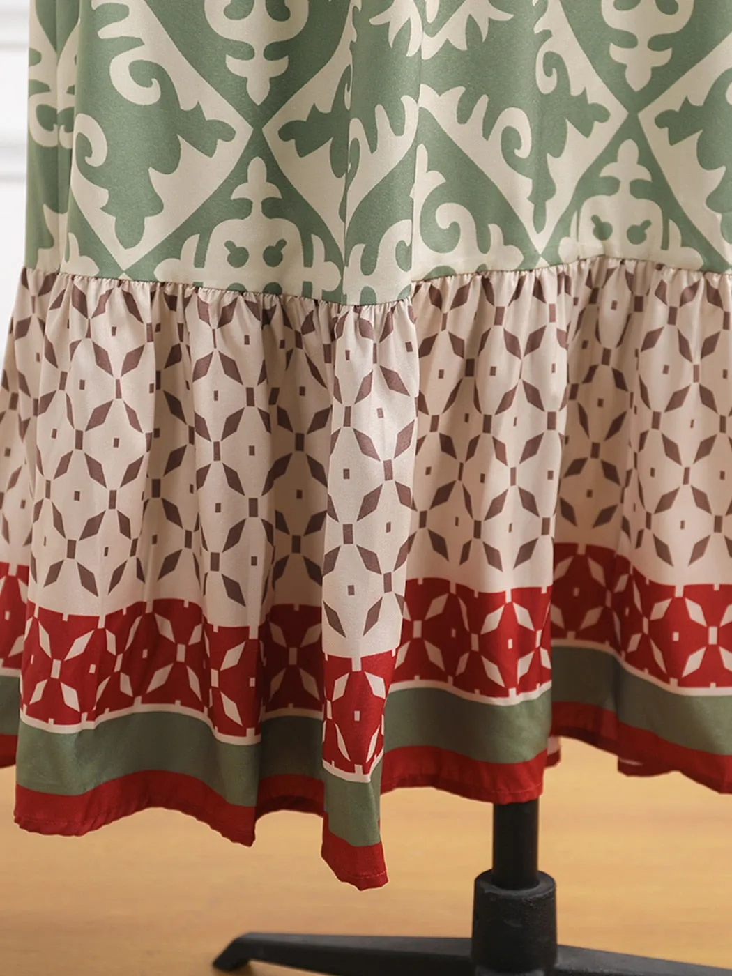 DARLENE Boho Chic High-Waist Long Skirt
