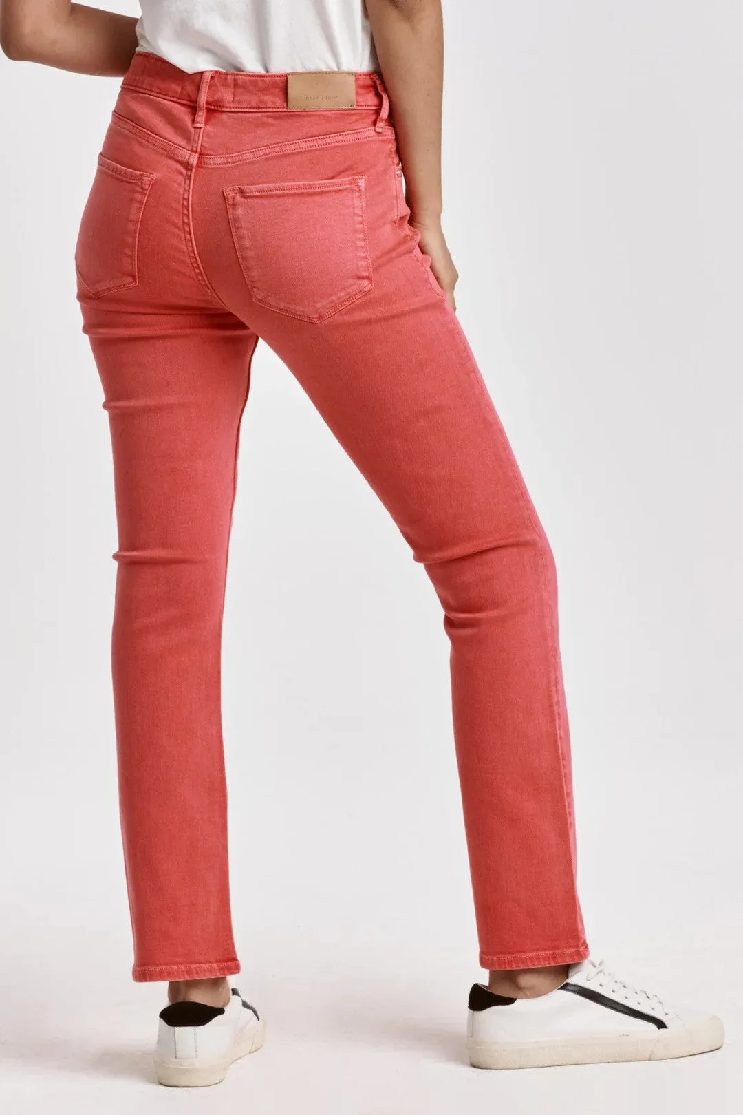 Dear John Blaire High Rise Slim Straight Jeans Viva Magenta