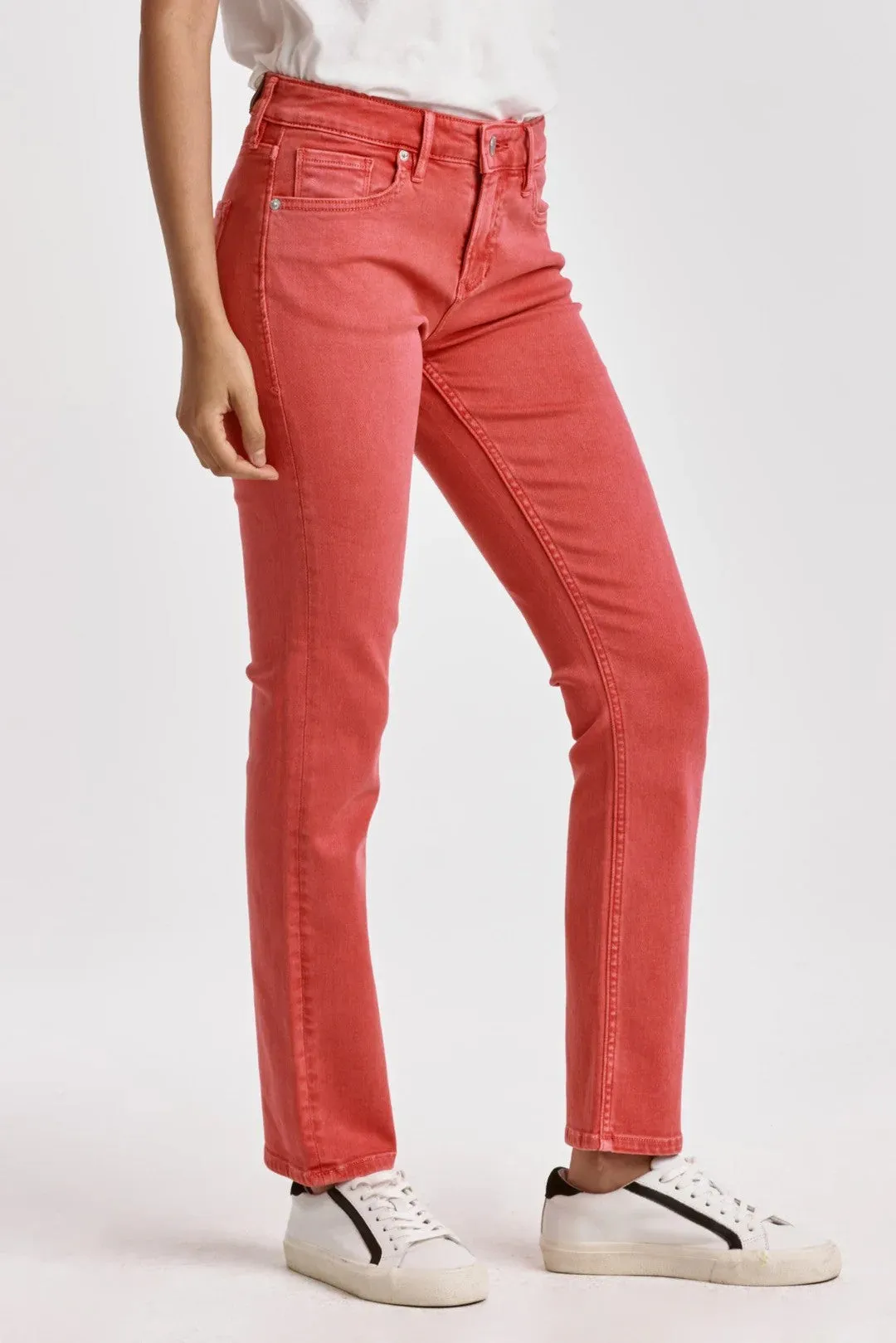 Dear John Blaire High Rise Slim Straight Jeans Viva Magenta